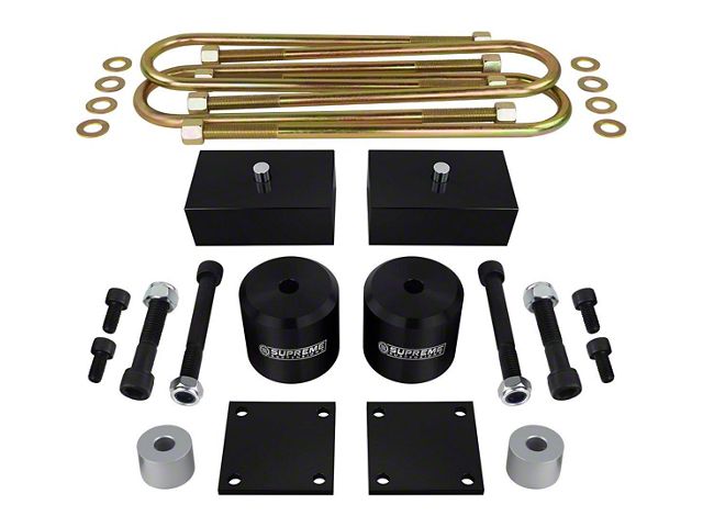 Supreme Suspensions 3-Inch Front / 1-Inch Rear Pro Billet Suspension Lift Kit (11-24 4WD F-350 Super Duty w/o Factory Overload Springs)