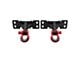 Supreme Suspensions Bolt-On Shackle Mount with Red D-Ring Shackles (17-19 F-350 Super Duty)