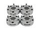 Supreme Suspensions 1.50-Inch Pro Billet Hub and Wheel Centric Wheel Spacers; Silver; Set of Four (12-18 RAM 1500)