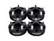 Supreme Suspensions 2-Inch Pro Billet Hub and Wheel Centric Wheel Spacers; Black; Set of Four (12-18 RAM 1500)