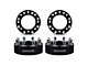 Supreme Suspensions 1.25-Inch PRO Billet 8 x 165.1mm to 8 x 180mm Wheel Adapters; Black; Set of Four (07-10 Sierra 2500 HD)