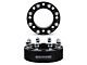 Supreme Suspensions 1.25-Inch PRO Billet 8 x 165.1mm to 8 x 180mm Wheel Adapters; Black; Set of Four (07-10 Sierra 2500 HD)