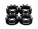 Supreme Suspensions 1.50-Inch Pro Billet Hub Centric Wheel Spacers; Black; Set of Four (07-10 Sierra 2500 HD)