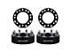 Supreme Suspensions 1.50-Inch PRO Billet 8 x 165.1mm to 8 x 170mm Wheel Adapters; Black; Set of Four (07-10 Sierra 2500 HD)