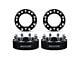 Supreme Suspensions 1.50-Inch PRO Billet 8 x 165.1mm to 8 x 180mm Wheel Adapters; Black; Set of Four (07-10 Sierra 2500 HD)