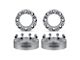 Supreme Suspensions 1.50-Inch PRO Billet 8 x 165.1mm to 8 x 180mm Wheel Adapters; Silver; Set of Four (07-10 Sierra 2500 HD)