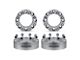 Supreme Suspensions 2-Inch PRO Billet 8 x 165.1mm to 8 x 180mm Wheel Adapters; Silver; Set of Four (07-10 Sierra 2500 HD)
