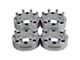 Supreme Suspensions 2-Inch PRO Billet 8 x 165.1mm to 8 x 180mm Wheel Adapters; Silver; Set of Four (07-10 Sierra 2500 HD)