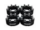 Supreme Suspensions 2-Inch PRO Billet 8 x 165.1mm to 8 x 170mm Wheel Adapters; Black; Set of Four (07-10 Sierra 3500 HD SRW)