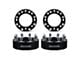 Supreme Suspensions 2-Inch PRO Billet 8 x 165.1mm to 8 x 170mm Wheel Adapters; Black; Set of Four (07-10 Sierra 3500 HD)