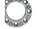 Supreme Suspensions 2-Inch PRO Billet 8 x 165.1mm to 8 x 180mm Wheel Adapters; Silver; Set of Four (07-10 Sierra 3500 HD SRW)