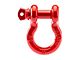 Supreme Suspensions 3/4-Inch D-Ring Shackle; Red