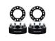 Supreme Suspensions 1.50-Inch PRO Billet 8 x 165.1mm to 8 x 180mm Wheel Adapters; Black; Set of Four (07-10 Silverado 2500 HD)