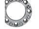 Supreme Suspensions 1.50-Inch PRO Billet 8 x 165.1mm to 8 x 170mm Wheel Adapters; Silver; Set of Four (07-10 Silverado 2500 HD)