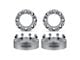 Supreme Suspensions 1.50-Inch PRO Billet 8 x 165.1mm to 8 x 180mm Wheel Adapters; Silver; Set of Four (07-10 Silverado 2500 HD)