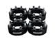 Supreme Suspensions 2-Inch PRO Billet 8 x 165.1mm to 8 x 170mm Wheel Adapters; Black; Set of Four (07-10 Silverado 2500 HD)