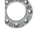 Supreme Suspensions 2-Inch PRO Billet 8 x 165.1mm to 8 x 180mm Wheel Adapters; Silver; Set of Four (07-10 Silverado 2500 HD)