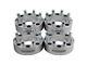 Supreme Suspensions 2-Inch PRO Billet 8 x 165.1mm to 8 x 170mm Wheel Adapters; Silver; Set of Four (07-10 Silverado 2500 HD)