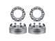 Supreme Suspensions 1.50-Inch PRO Billet 8 x 165.1mm to 8 x 170mm Wheel Adapters; Silver; Set of Four (07-10 Silverado 3500 HD)