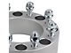 Supreme Suspensions 1.50-Inch PRO Billet 8 x 165.1mm to 8 x 170mm Wheel Adapters; Silver; Set of Four (07-10 Silverado 3500 HD)