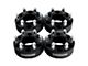 Supreme Suspensions 2-Inch Pro Billet Hub Centric Wheel Spacers; Black; Set of Four (07-20 Yukon)