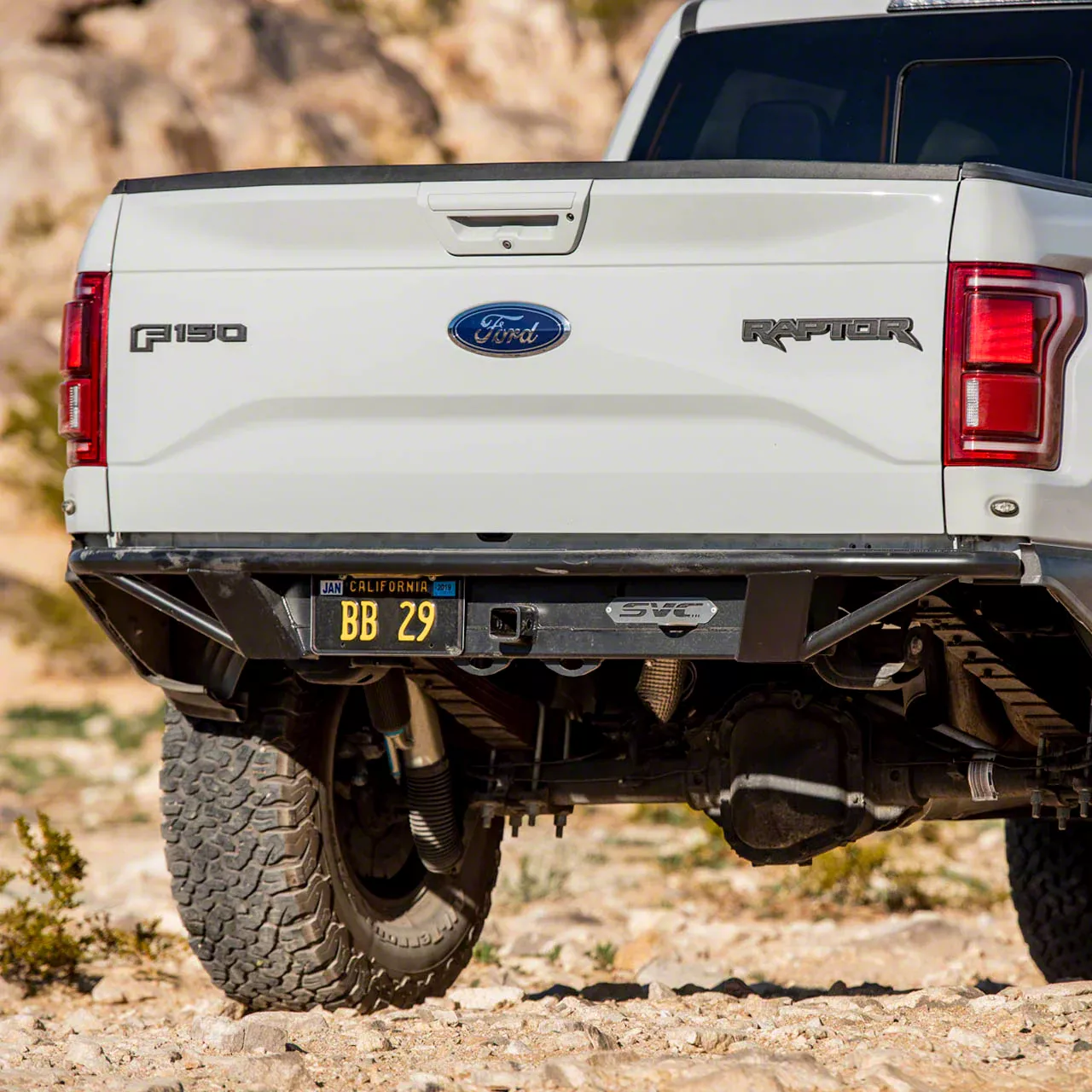 SVC Offroad F-150 Baja V1 Rear Bumper; Black SVC-G2-V1-01 (17-20 F-150 ...