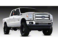 T-REX Grilles Billet Series 4-Piece Upper Overlay Grilles; Polished (11-16 F-350 Super Duty)