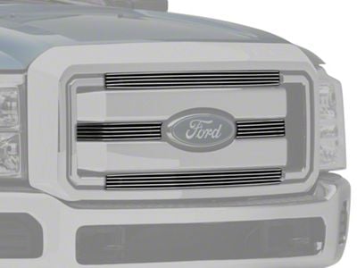 T-REX Grilles Billet Series 4-Piece Upper Overlay Grilles; Polished (11-16 F-350 Super Duty)