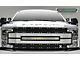 T-REX Grilles Torch AL Series Upper Replacement Grille with 30-Inch LED Light Bar; Black Mesh/Brushed Trim (17-19 F-350 Super Duty)