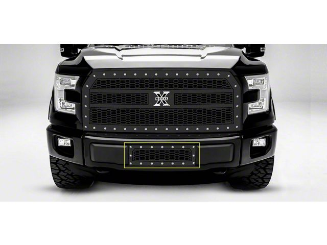 T-REX Grilles Laser X Series Lower Bumper Grille Insert; Black (15-17 2.7L/3.5L EcoBoost F-150, Excluding Raptor)