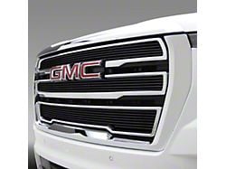 T-REX Grilles Billet Series Upper Overlay Grilles; Polished (21-24 Yukon w/o Forward Facing Camera, Excluding Denali)