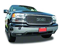 T-REX Grilles Billet Series Upper Overlay Grille; Polished (99-02 Sierra 1500, Excluding Denali)