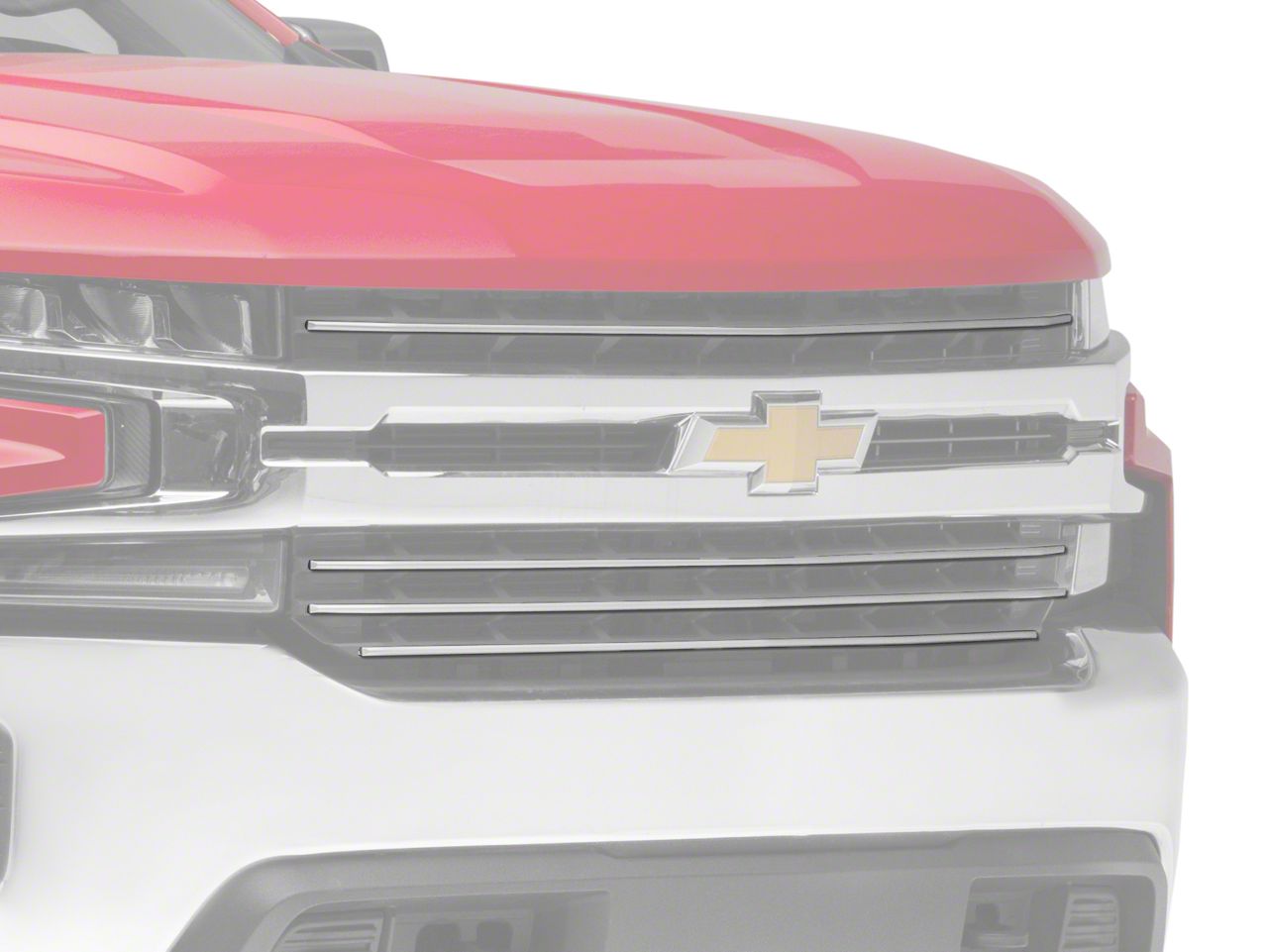 T-REX Grilles Silverado 1500 Billet Series Upper Overlay Grille