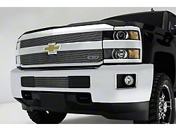 T-REX Grilles Billet Series Upper Overlay Grilles; Polished (15-19 Silverado 3500 HD, Excluding High Country)