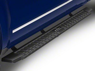 T-Style Running Boards; Black (07-18 Silverado 1500 Extended/Double Cab)