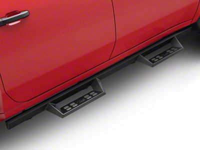 4-Inch Drop Sniper Running Boards; Textured Black (20-25 Silverado 3500 HD Crew Cab)