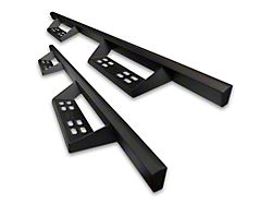 4-Inch Drop Sniper Running Boards; Textured Black (20-24 Silverado 3500 HD Double Cab)