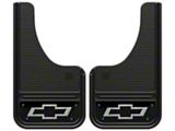 10-Inch x 18-Inch Mud Flaps with Mini Bowtie Logo; Front or Rear (Universal; Some Adaptation May Be Required)