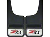 12-Inch x 26-Inch Mud Flaps with Z71 Logo; Front or Rear (Universal; Some Adaptation May Be Required)