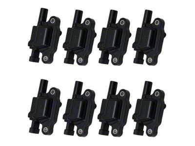 8-Piece Ignition Coil Set; Square Style (15-19 Tahoe)