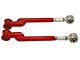 Adjustable Rear Upper Control Arms with Poly/Del-Sphere Pivot Joint Combo; Bright Red (07-14 Tahoe)