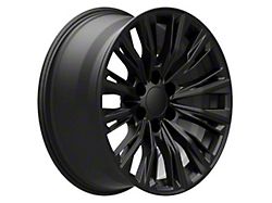 CA93 Satin Black 6-Lug Wheel; 24x10; 28mm Offset (21-24 Tahoe)