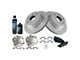 Ceramic 6-Lug Brake Rotor, Pad, Caliper, Brake Fluid and Cleaner Kit; Rear (07-14 Tahoe)