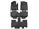 Custom Front, Rear and Third Row Floor Mats; Black (21-24 Tahoe w/ Third Row Seats)