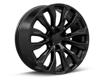 CV30 Gloss Black 6-Lug Wheel; 22x9; 28mm Offset (21-24 Tahoe)