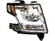 DRL Design Projector Headlights; Chrome Housing; Clear Lens (15-16 Tahoe)