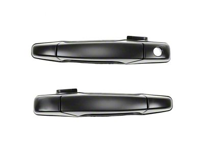 Exterior Door Handles; Front; Black (07-14 Tahoe)