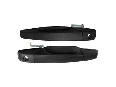 Exterior Door Handles; Front; Black (07-14 Tahoe w/o Keyless Entry)