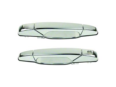 Exterior Door Handles; Front; Chrome (07-14 Tahoe)