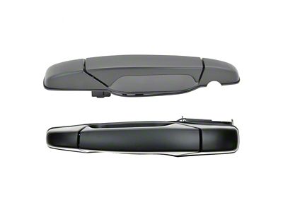 Exterior Door Handles; Rear; Black (07-14 Tahoe)